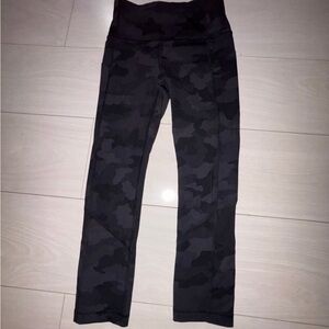 lululemon athletica Black Camo Leggings